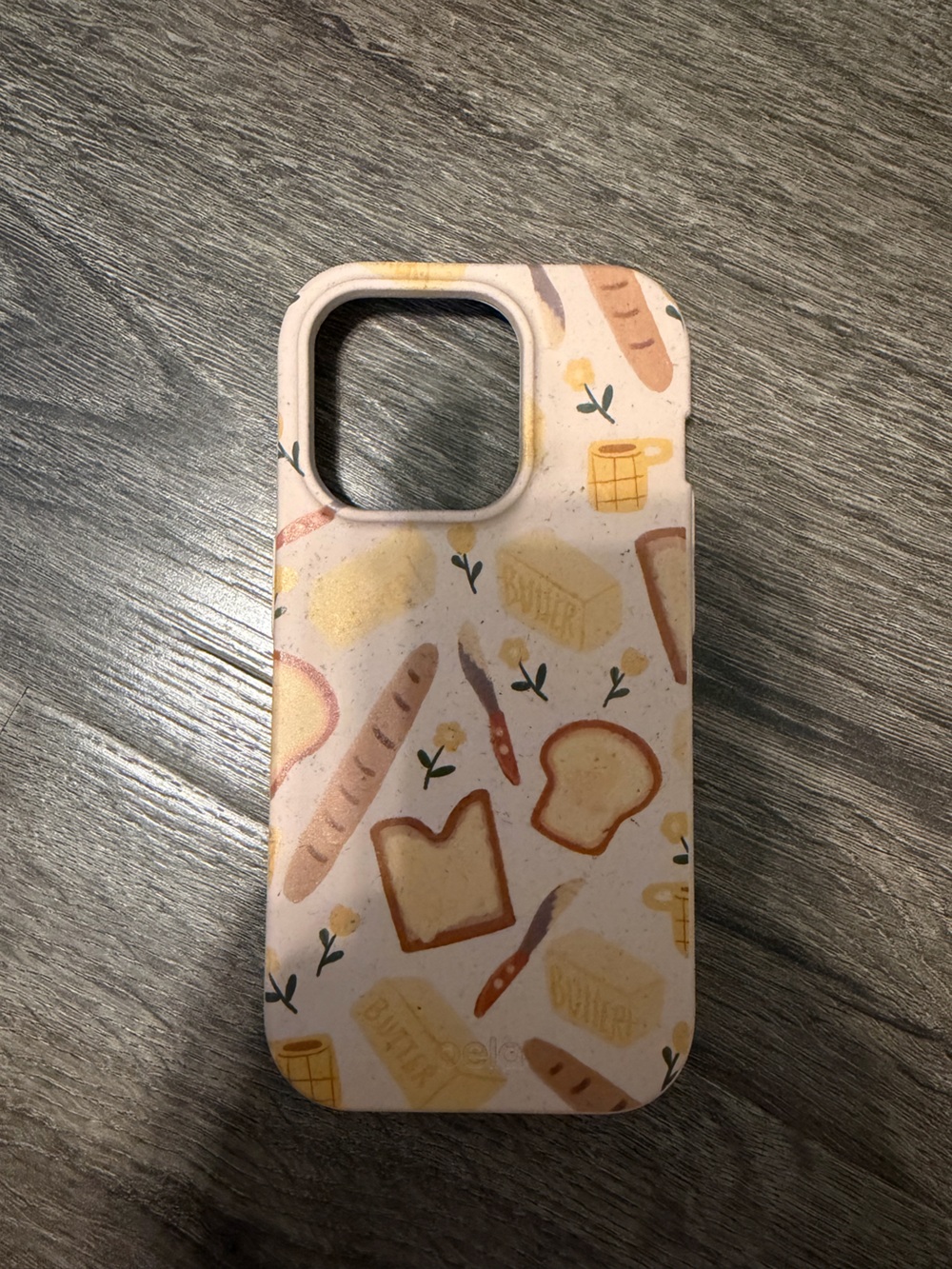 Pela Toast & Bread Pattern Protective iPhone 15 Pro Case